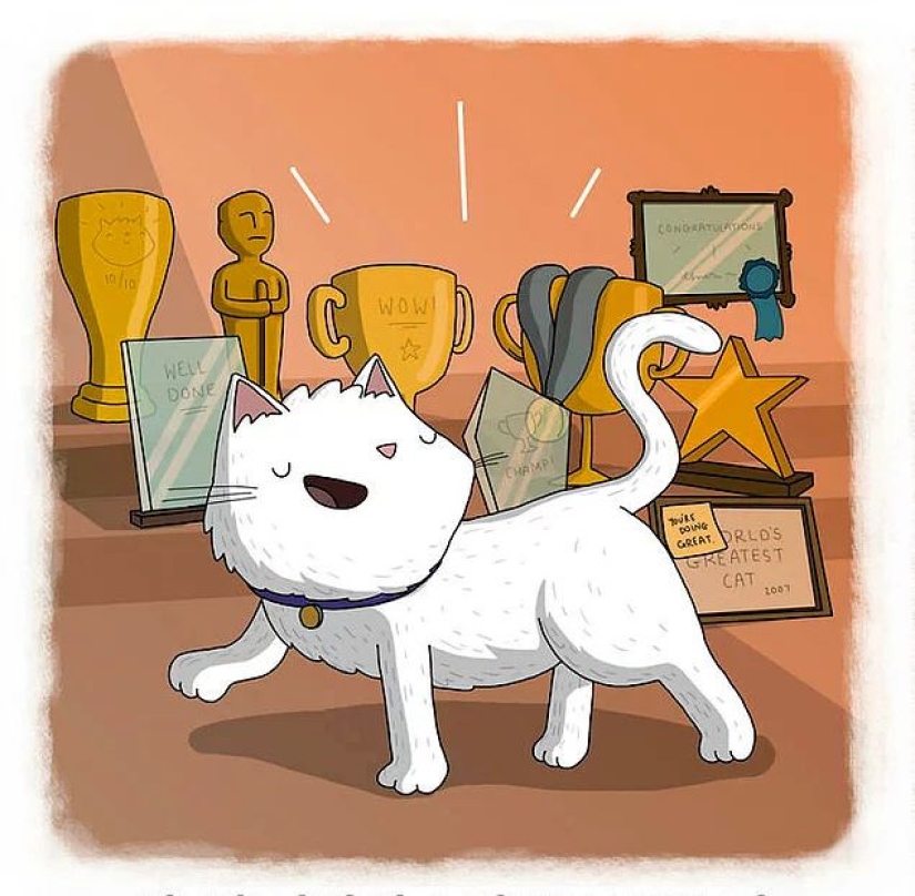 The artist made funny cartoons of proverbs from all over the world, and that's what came out of it The artist made funny cartoons of proverbs from all over the world, and that's what came out of it