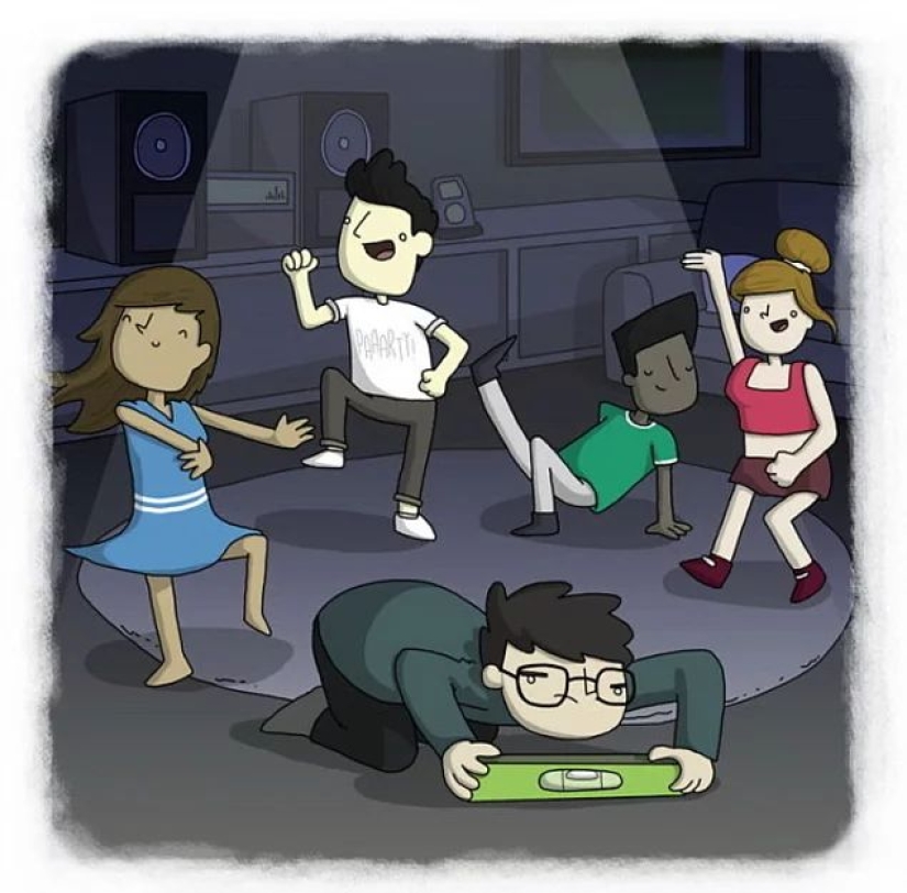 The artist made funny cartoons of proverbs from all over the world, and that's what came out of it The artist made funny cartoons of proverbs from all over the world, and that's what came out of it