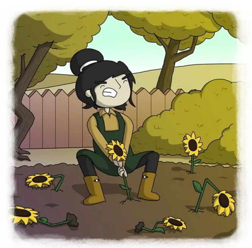 The artist made funny cartoons of proverbs from all over the world, and that's what came out of it The artist made funny cartoons of proverbs from all over the world, and that's what came out of it