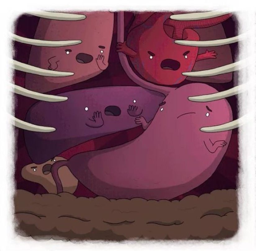 The artist made funny cartoons of proverbs from all over the world, and that's what came out of it The artist made funny cartoons of proverbs from all over the world, and that's what came out of it