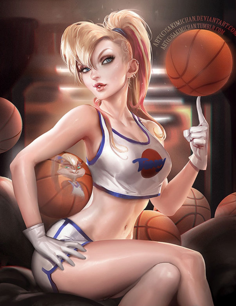 The artist sees it this way: illustrators have come up with what cartoon characters would look like, being people