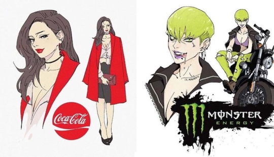 The artist turned 13 popular carbonated drinks into cartoon characters