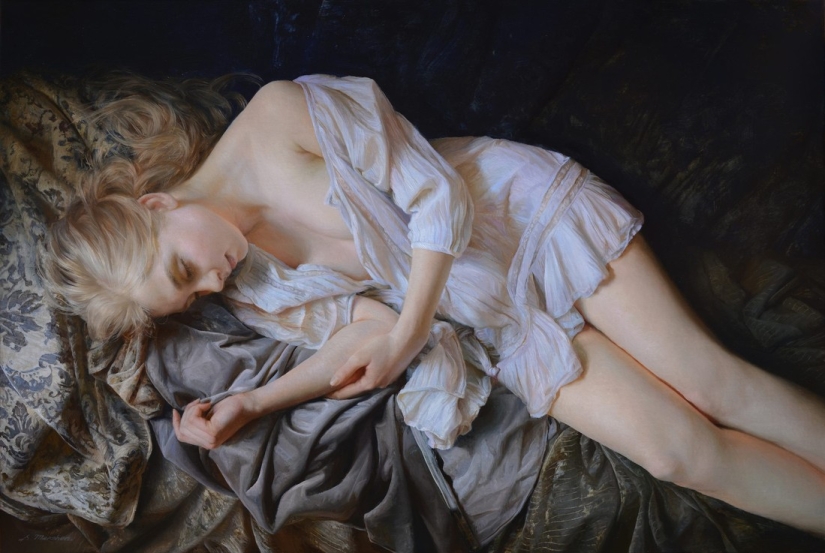 The beauty of the female body in the stunningly realistic works of Sergei Marshennikov