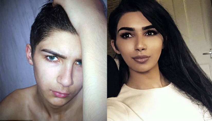 The boy went on vacation, and returned as a girl similar to Kim Kardashian