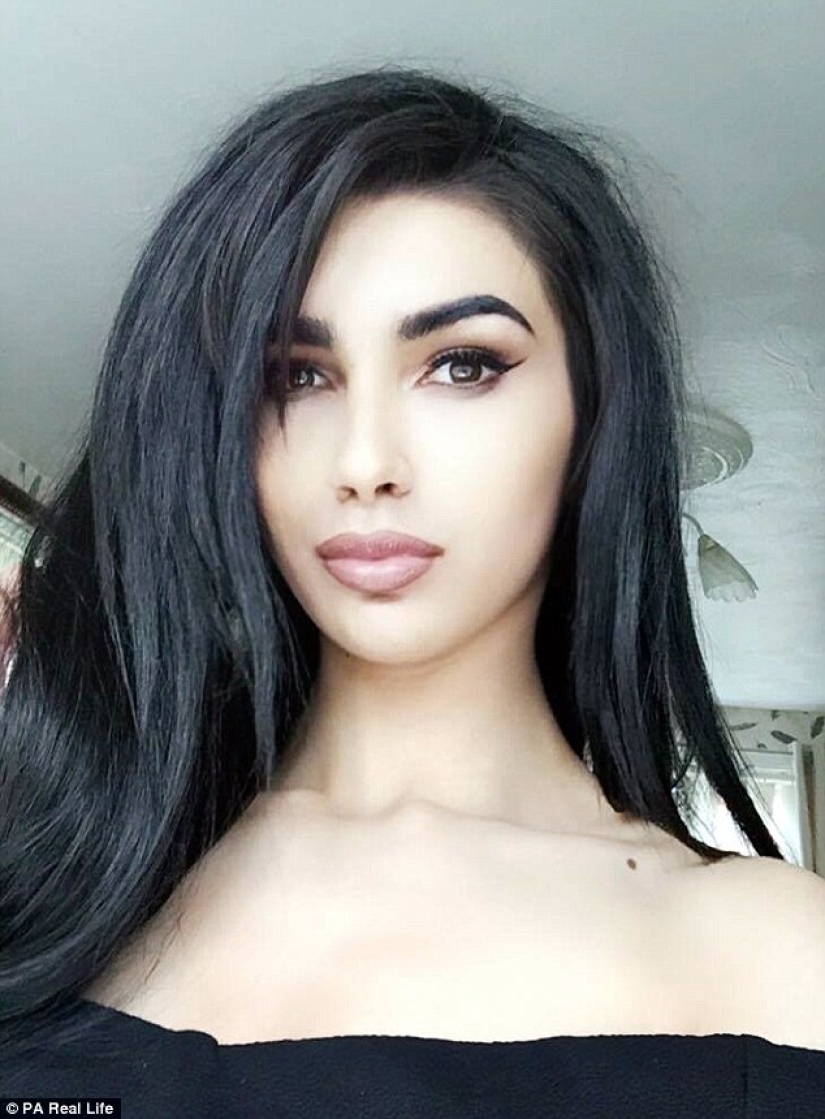 The boy went on vacation, and returned as a girl similar to Kim Kardashian