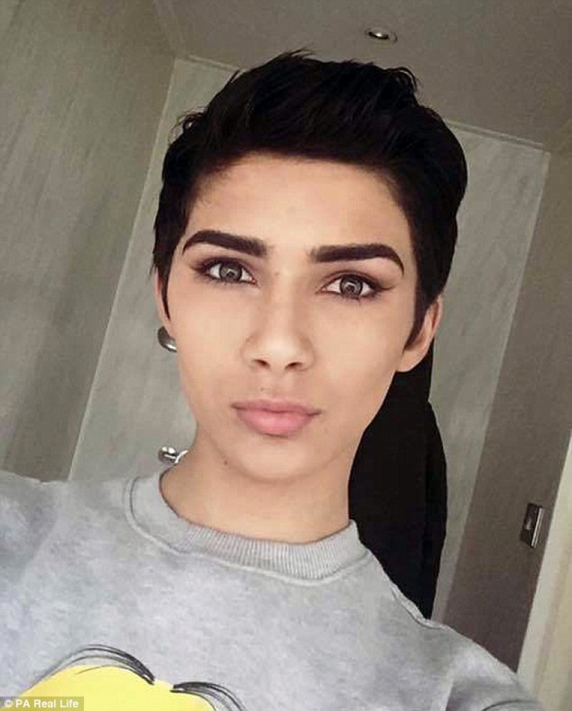 The boy went on vacation, and returned as a girl similar to Kim Kardashian