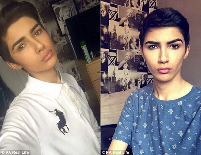 The boy went on vacation, and returned as a girl similar to Kim Kardashian