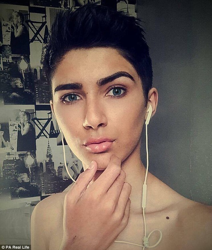 The boy went on vacation, and returned as a girl similar to Kim Kardashian