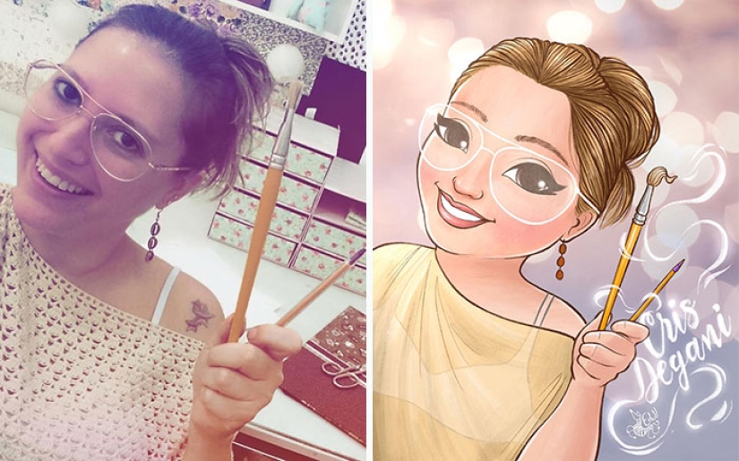 The Brazilian turns curvy girls into sexy toons, calling everyone to a body positive