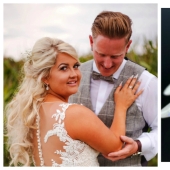 The bride made a wedding manicure with her father's ashes to honor his memory The bride made a wedding manicure with her father's ashes to honor his memory