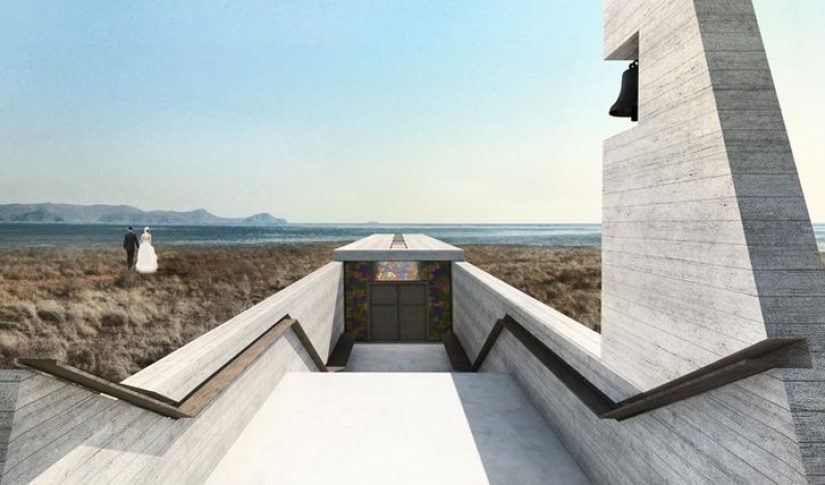 The chapel in the cliff above the cliff is the perfect place to reflect on the eternal The chapel in the cliff above the cliff is the perfect place to reflect on the eternal