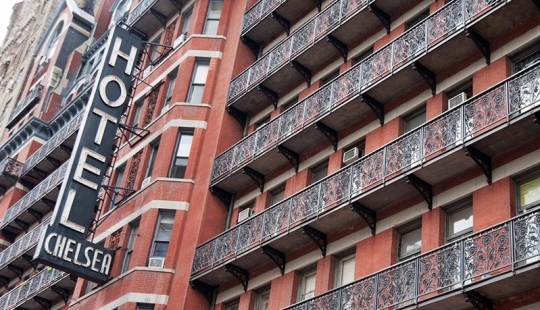 The Chelsea Hotel is the home of the New York bohemia