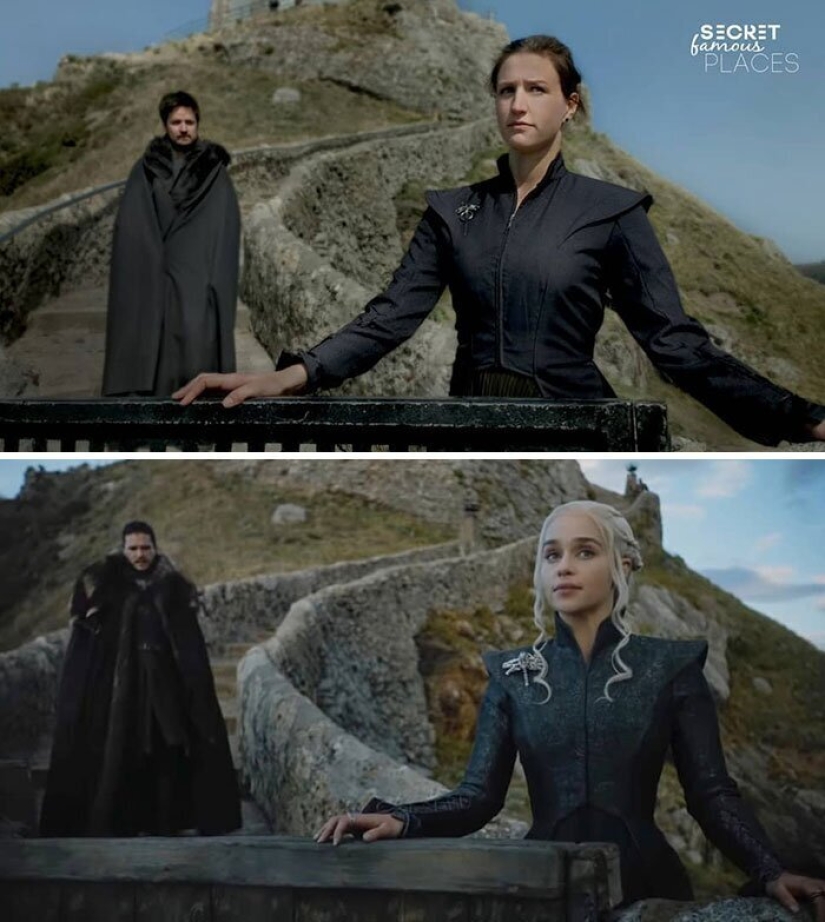 The couple travels around the world and recreates scenes from films in the filming locations The couple travels around the world and recreates scenes from films in the filming locations