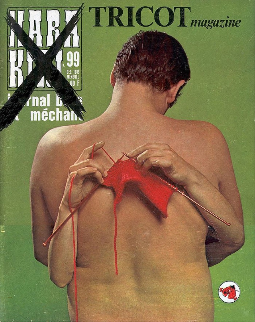 The covers of France's most hooligan magazine of the last century