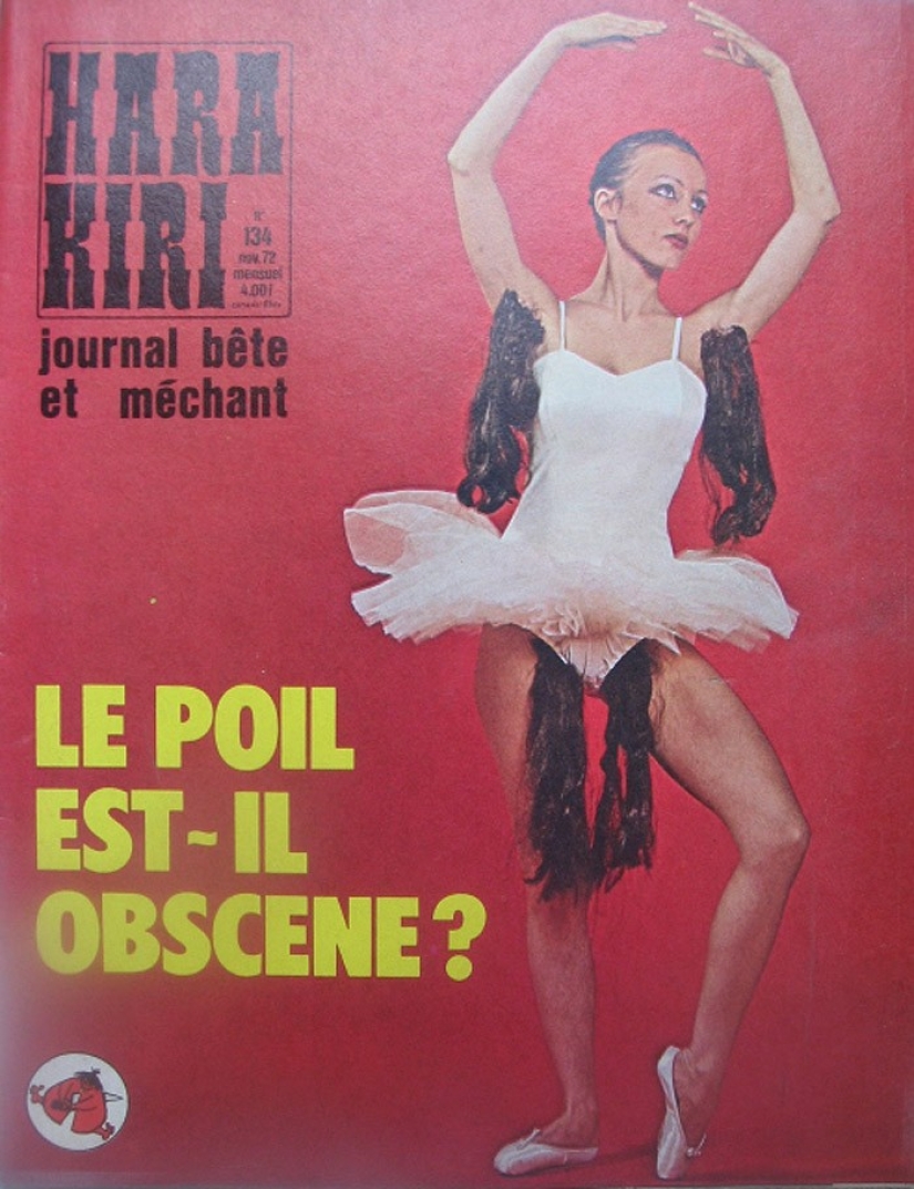 The covers of France's most hooligan magazine of the last century
