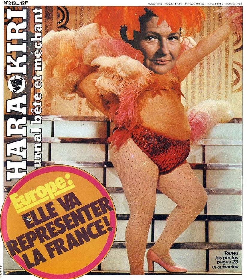 The covers of France's most hooligan magazine of the last century