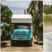 The family sold everything and went on a journey on the old truck