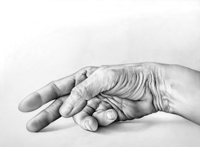 The Flesh Project: los dibujos realistas de Kat Riley exploran el tema del cuerpo y el tacto