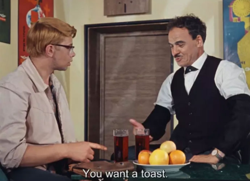 The German was shown the Soviet film "The Caucasian Captive", and here are his comments