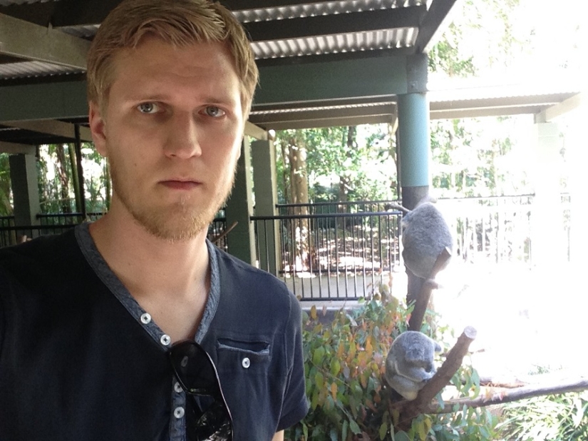 The guy traveled around Australia and became disillusioned with koalas