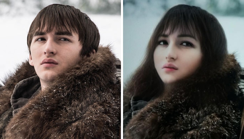 The heroes of "Game of Thrones" changed their gender using Snapchat The heroes of "Game of Thrones" changed their gender using Snapchat