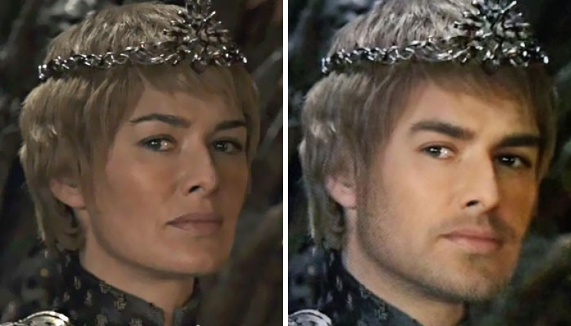 The heroes of "Game of Thrones" changed their gender using Snapchat The heroes of "Game of Thrones" changed their gender using Snapchat