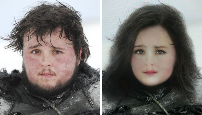 The heroes of "Game of Thrones" changed their gender using Snapchat The heroes of "Game of Thrones" changed their gender using Snapchat