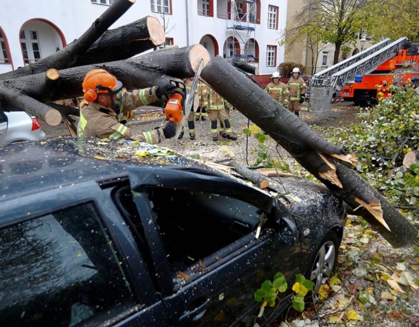 The hurricane "Gervart" that swept through Europe claimed the lives of six people
