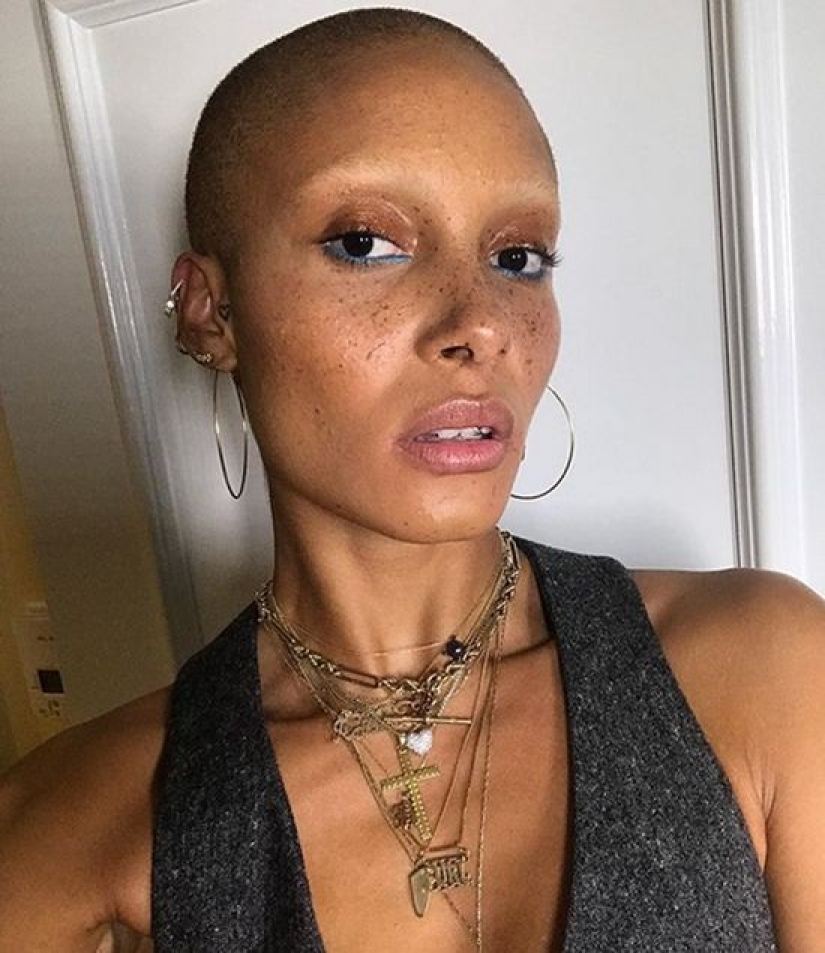 The model of the year was Adva Aboa, a shaved black feminist The model of the year was Adva Aboa, a shaved black feminist