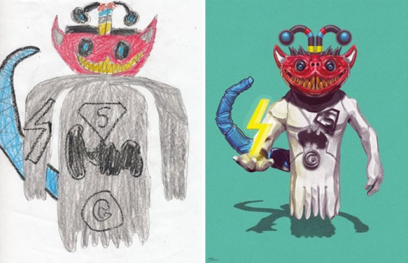 The Monsters project: artists create fantastic worlds based on children's drawings