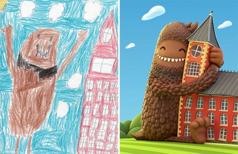 The Monsters project: artists create fantastic worlds based on children's drawings