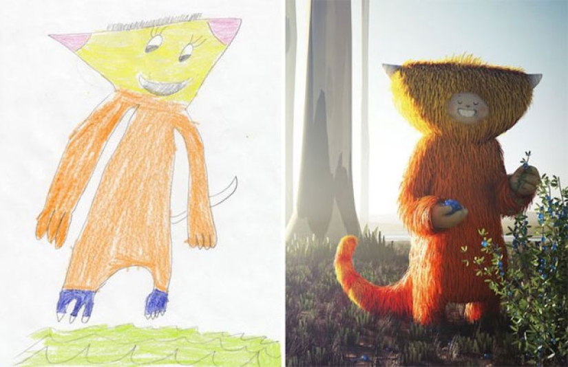 The Monsters project: artists create fantastic worlds based on children's drawings