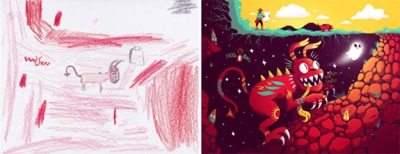The Monsters project: artists create fantastic worlds based on children's drawings