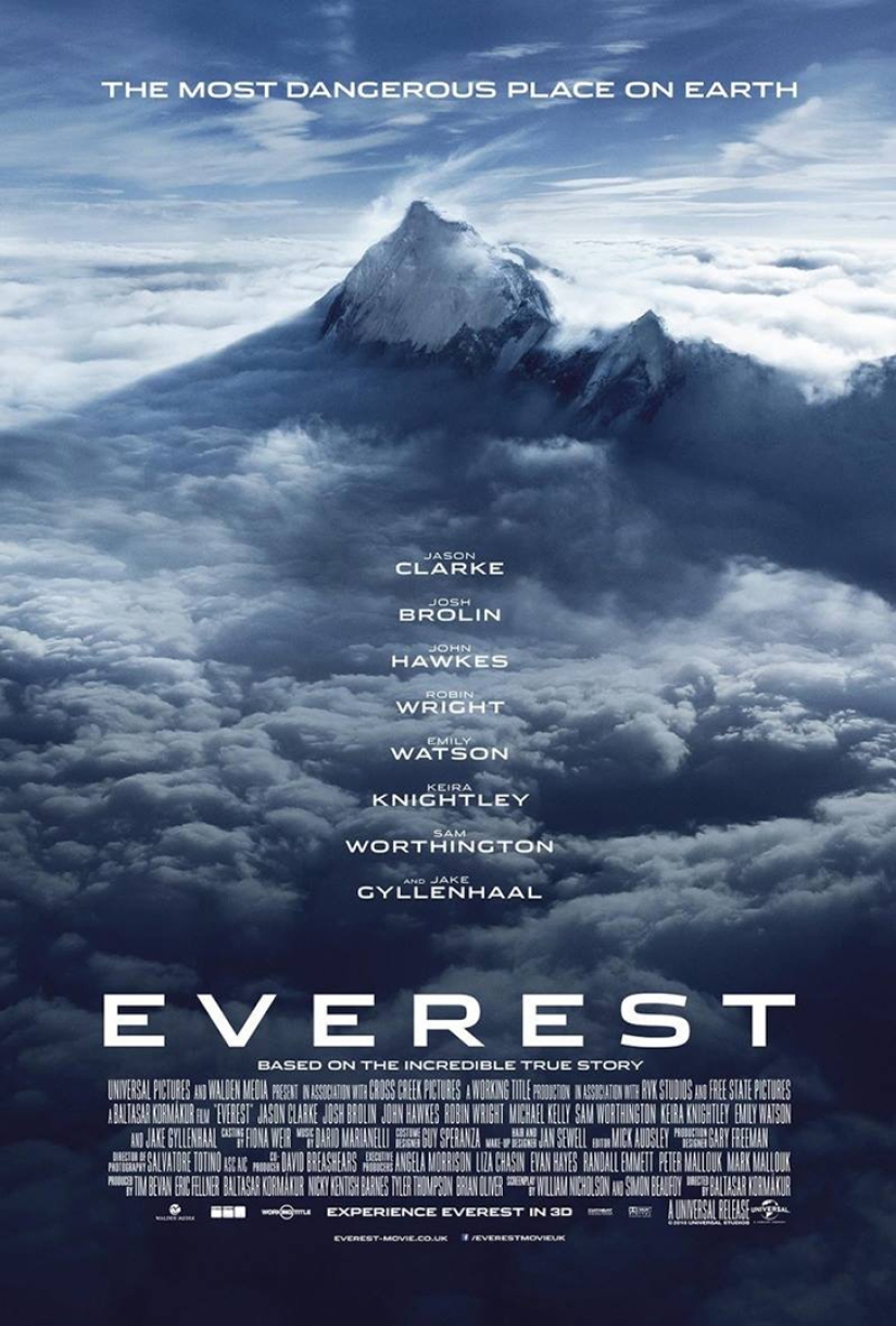 The mountaineer father became the author of a picture for a Hollywood movie poster