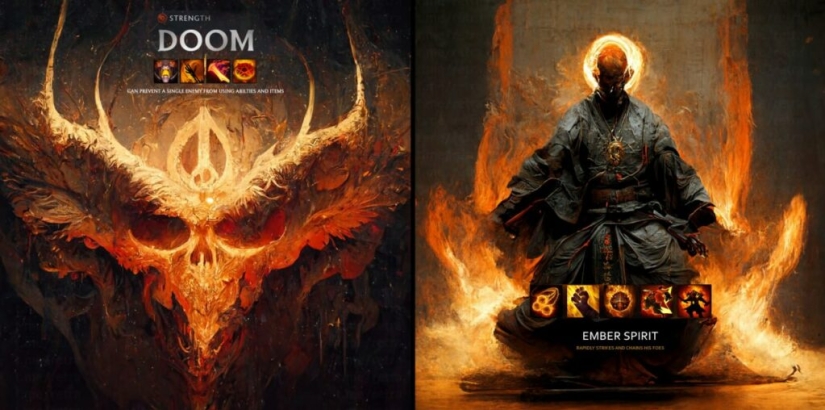 The neural network has created realistic and creepy portraits of Dota 2 characters