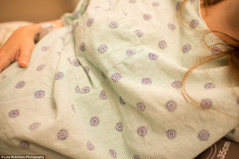 The photographer filmed her own childbirth