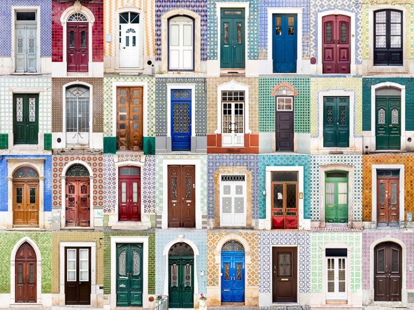 The photographer travels around the world and demonstrates the beauty of doors and windows
