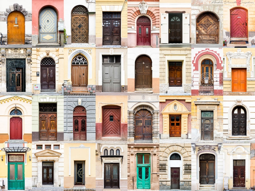 The photographer travels around the world and demonstrates the beauty of doors and windows