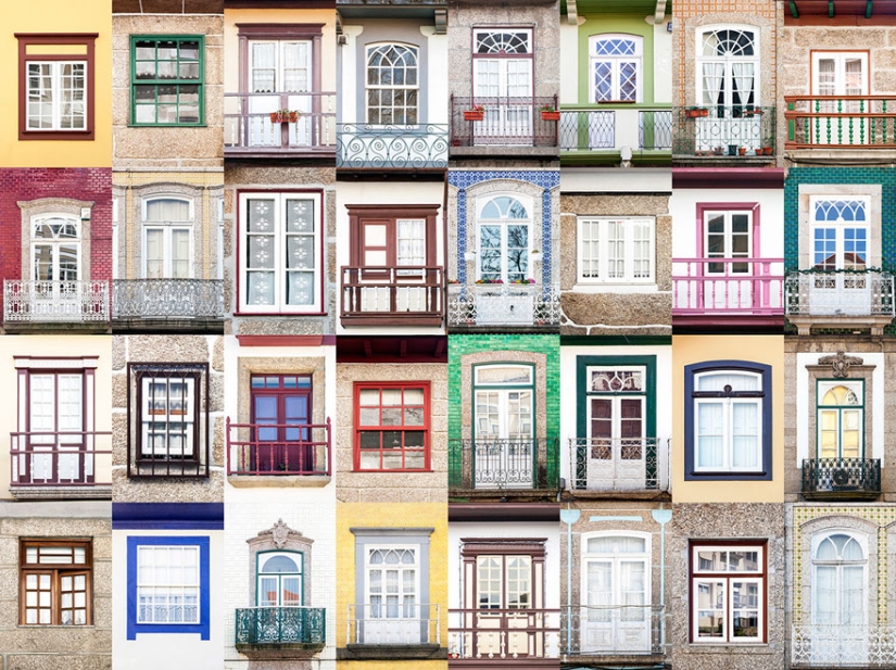 The photographer travels around the world and demonstrates the beauty of doors and windows