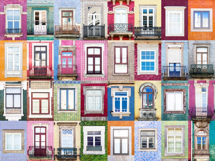 The photographer travels around the world and demonstrates the beauty of doors and windows