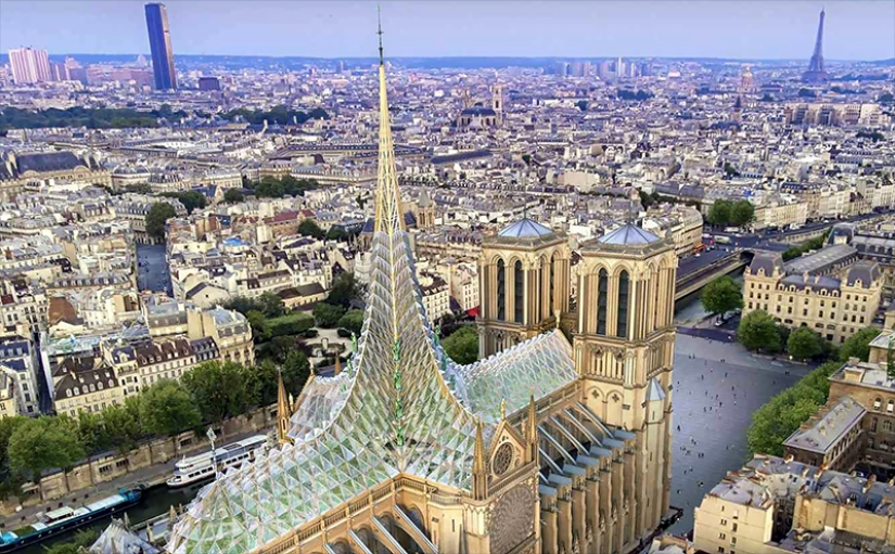The restoration project of the Cathedral of Notre Dame de Paris is presented The restoration project of the Cathedral of Notre Dame de Paris is presented