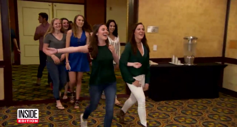 The sperm donor met for the first time with 19 biological children at once