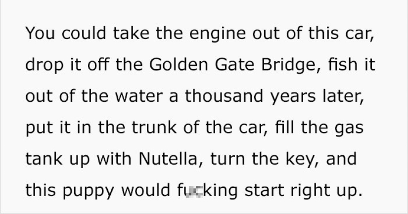 The Texan wanted to sell an old Toyota so badly that he created a real masterpiece of advertising on the classifieds site