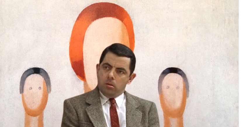 The vandal "improved" the painting for 75 million by painting the eyes on it