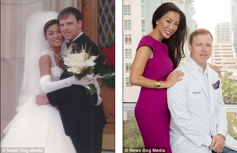 The wife of a plastic surgeon with an ideal body became an advertisement for her husband's clinic