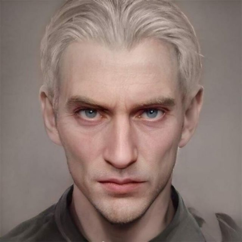 The woman showed how the characters of "Harry Potter" should have looked according to the descriptions in the books The woman showed how the characters of "Harry Potter" should have looked according to the descriptions in the books