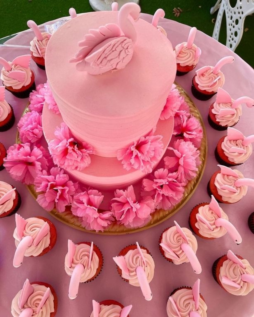 The world in pink tones: an American woman married her favorite pink color The world in pink tones: an American woman married her favorite pink color