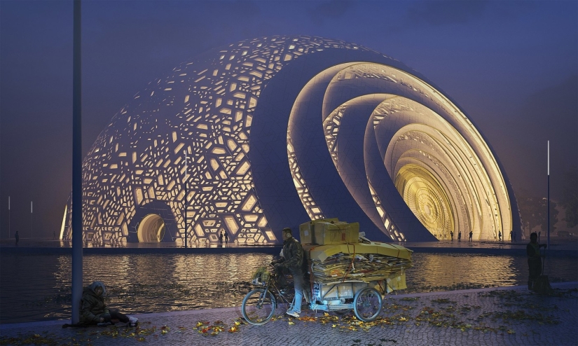 Theater in China, performed in the form of a traditional puzzle