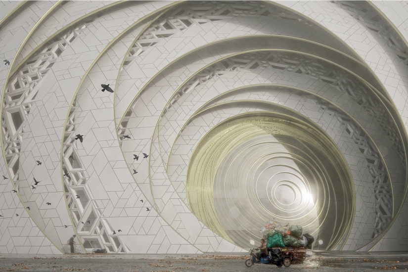 Theater in China, performed in the form of a traditional puzzle