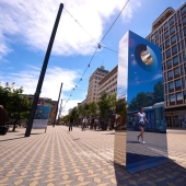 There is a device on the streets of Ljubljana that measures how blue the sky is
